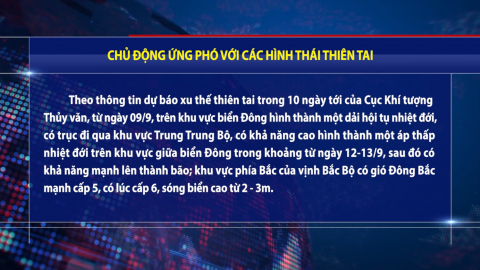 CHỦ ĐỘNG ỨNG PH&Oacute; VỚI C&Aacute;C H&Igrave;NH TH&Aacute;I THI&Ecirc;N TAI