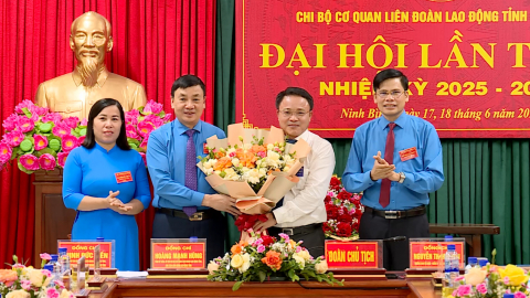 Đại hội Chi bộ cơ quan Li&ecirc;n đo&agrave;n Lao động tỉnh nhiệm kỳ 2025 - 2030