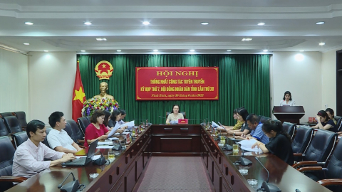 Thống nhất c&ocirc;ng t&aacute;c tuy&ecirc;n truyền kỳ họp thứ 7, HĐND tỉnh kh&oacute;a XV