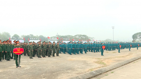 Ban Chỉ huy Ph&ograve;ng thủ khu vực 2 - Tam Điệp ra qu&acirc;n huấn luyện năm 2026