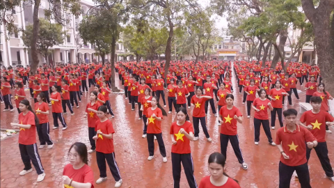 Ng&agrave;y hội đồng diễn V&otilde; nhạc Vovinam học sinh phổ th&ocirc;ng