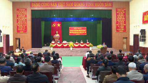 Tiếp x&uacute;c giữa cử tri với người ứng cử đại biểu HĐND tỉnh Ninh B&igrave;nh kh&oacute;a XVI tại x&atilde; Ninh Cường