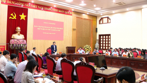 Hội nghị Ban Chấp h&agrave;nh Đảng bộ tỉnh Ninh B&igrave;nh lần thứ 24