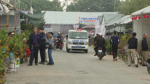 Đảm bảo an ninh trật tự chợ hoa xu&acirc;n