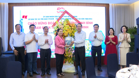 Đo&agrave;n đại biểu tỉnh Ninh B&igrave;nh thăm Th&agrave;nh phố Hồ Ch&iacute; Minh