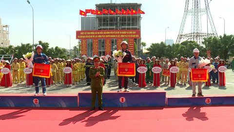Hội thi nghiệp vụ chữa ch&aacute;y v&agrave; cứu nạn, cứu hộ