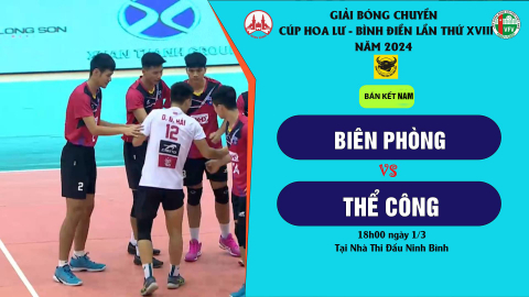 Bi&ecirc;n Ph&ograve;ng - Thể C&ocirc;ng _ B&aacute;n kết Nam, Giải B&oacute;ng chuyền C&uacute;p Hoa Lư - B&igrave;nh Điền năm 2024
