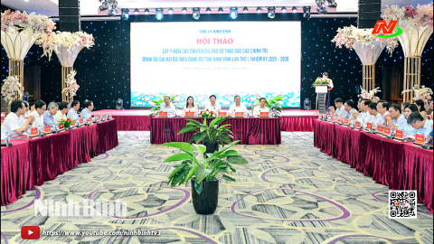 Lấy &yacute; kiến chuy&ecirc;n gia v&agrave;o Dự thảo B&aacute;o c&aacute;o ch&iacute;nh trị tr&igrave;nh Đại hội Đại biểu Đảng bộ tỉnh Ninh B&igrave;nh lần thứ I, nhiệm kỳ 2025-2030