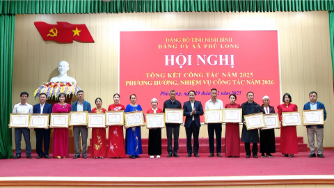 Đảng ủy c&aacute;c x&atilde; Ph&uacute; Long, B&igrave;nh An v&agrave; c&aacute;c phường Tam Điệp, Trung Sơn triển khai nhiệm vụ năm 2026
