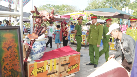 Đảm bảo ANTT tại lễ hội khai ấn đền Trần