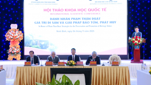 Hội thảo khoa học quốc tế &ldquo;Danh nh&acirc;n Phạm Thận Duật - gi&aacute; trị di sản v&agrave; giải ph&aacute;p bảo tồn, ph&aacute;t huy&rdquo;