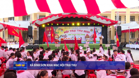 X&atilde; B&igrave;nh Sơn khai mạc Hội trại thu