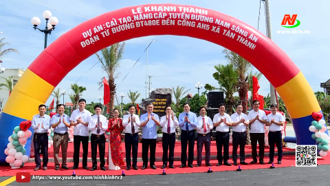 Kim Sơn kh&aacute;nh th&agrave;nh c&aacute;c c&ocirc;ng tr&igrave;nh ch&agrave;o mừng Đại hội đảng bộ c&aacute;c cấp tiến tới Đại hội lần thứ XIV của Đảng