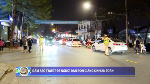 Đảm bảo TTATGT để người d&acirc;n đ&oacute;n Gi&aacute;ng sinh an to&agrave;n
