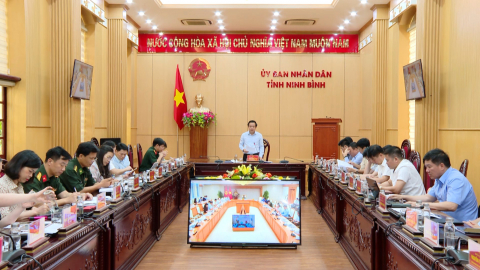 Hội nghị trực tuyến ứng ph&oacute; với b&atilde;o số 3