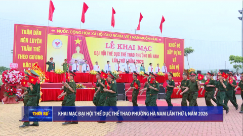 Khai mạc Đại hội Thể dục Thể thao phường H&agrave; Nam lần thứ I, năm 2026