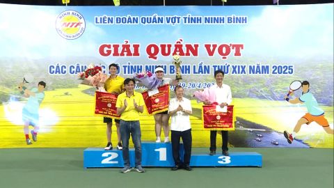 Bế mạc Giải quần vợt c&aacute;c C&acirc;u lạc bộ tỉnh Ninh B&igrave;nh năm 2025