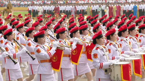 H&agrave;o h&ugrave;ng lễ diễu binh, diễu h&agrave;nh ch&agrave;o mừng kỷ niệm 80 năm Quốc kh&aacute;nh 2/9