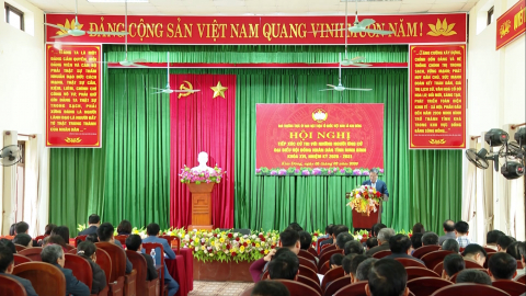 Tiếp x&uacute;c giữa cử tri với người ứng cử đại biểu HĐND tỉnh Ninh B&igrave;nh kh&oacute;a XVI tại x&atilde; Kim Đ&ocirc;ng