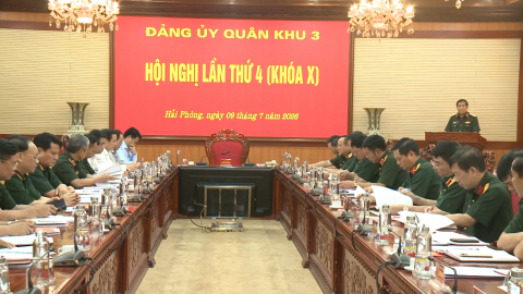 Đảng ủy Qu&acirc;n khu 3 ra nghị quyết l&atilde;nh đạo thực hiện nhiệm vụ 6 th&aacute;ng cuối năm 2026