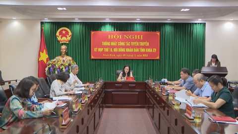 Thống nhất c&ocirc;ng t&aacute;c tuy&ecirc;n truyền kỳ họp thứ 10, HĐND Tỉnh kh&oacute;a XV