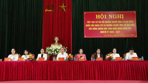  Tiếp x&uacute;c giữa cử tri với người ứng cử đại biểu Quốc hội, đại biểu HĐND tỉnh kh&oacute;a XVI