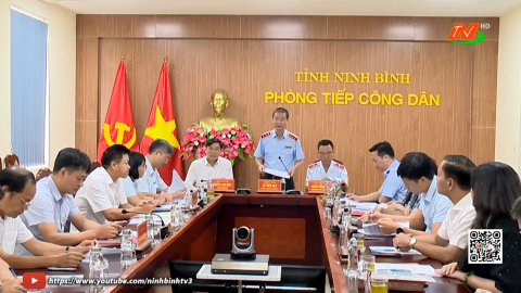 Ph&oacute; Tổng Thanh tra ch&iacute;nh phủ tiếp c&ocirc;ng d&acirc;n tại Ninh B&igrave;nh