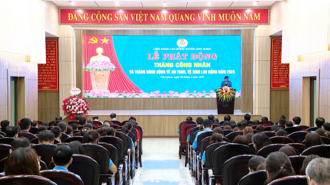 Li&ecirc;n đo&agrave;n lao động huyện Nho Quan, th&agrave;nh phố Tam Điệp ph&aacute;t động Th&aacute;ng C&ocirc;ng nh&acirc;n năm 2025