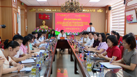 Hội thảo khoa học về đổi mới đ&agrave;o tạo Trung cấp l&yacute; luận ch&iacute;nh trị