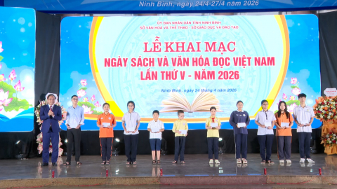 Khai mạc Ng&agrave;y S&aacute;ch v&agrave; Văn h&oacute;a đọc Việt Nam lần thứ V-năm 2026 