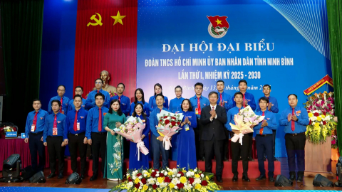 Đại hội đại biểu Đo&agrave;n TNCS Hồ Ch&iacute; Minh UBND tỉnh Ninh B&igrave;nh lần thứ I, nhiệm kỳ 2025-2030