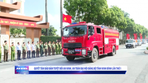 Quyết t&acirc;m bảo đảm tuyệt đối an ninh, an to&agrave;n Đại hội Đại biểu Đảng bộ tỉnh Ninh B&igrave;nh lần thứ I, nhiệm kỳ 2025 - 2030
