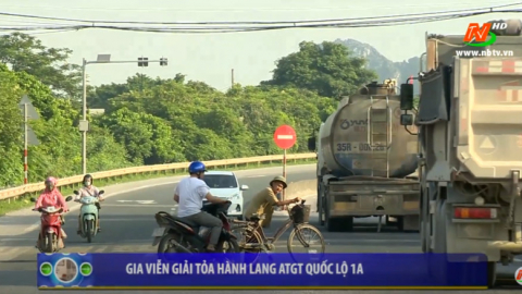 ATGT v&igrave; b&igrave;nh y&ecirc;n cuộc sống: Gia Viễn giải tỏa h&agrave;nh lang an to&agrave;n giao th&ocirc;ng Quốc lộ 1A