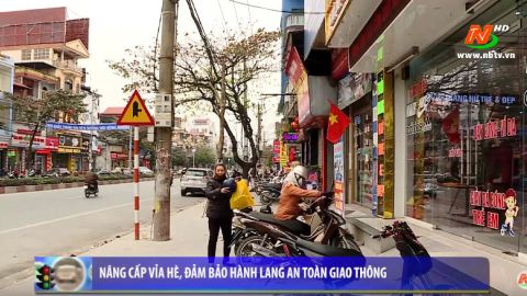 ATGT v&igrave; b&igrave;nh y&ecirc;n cuộc sống: N&acirc;ng cấp vỉa h&egrave;, đảm bảo h&agrave;nh lang an to&agrave;n giao th&ocirc;ng