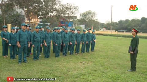 Ban Chỉ huy Qu&acirc;n sự Th&agrave;nh phố Tam Điệp huấn luyện d&acirc;n qu&acirc;n tự vệ năm 2021