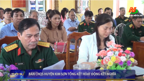 Ban CHQS huyện Kim Sơn tổng kết hoạt động kết nghĩa