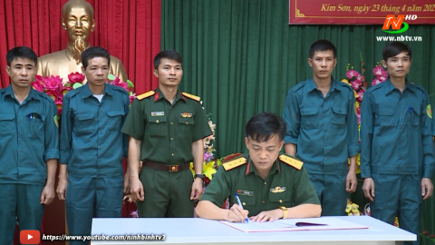 Ban CHQS Kim Sơn gặp mặt kỷ niệm 73 năm ng&agrave;y truyền thống.
