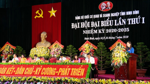 Bế mạc Đại hội Đảng bộ Khối Cơ quan v&agrave; Doanh nghiệp Tỉnh