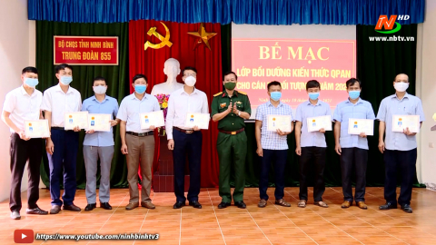 Bộ CHQS tỉnh bế mạc lớp Bồi dưỡng kiến thức Quốc ph&ograve;ng v&agrave; an ninh cho c&aacute;n bộ đối tượng 3.