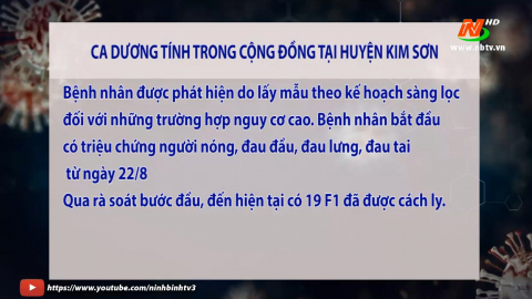 Ca dương t&iacute;nh trong cộng đồng tại huyện Kim Sơn