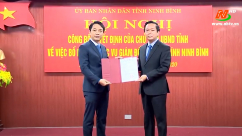 C&ocirc;ng bố quyết định bổ nhiệm Gi&aacute;m đốc Sở T&agrave;i ch&iacute;nh