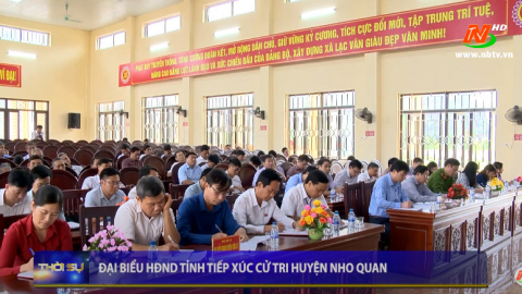 Đại biểu HĐND tỉnh tiếp x&uacute;c cử tri huyện Nho Quan