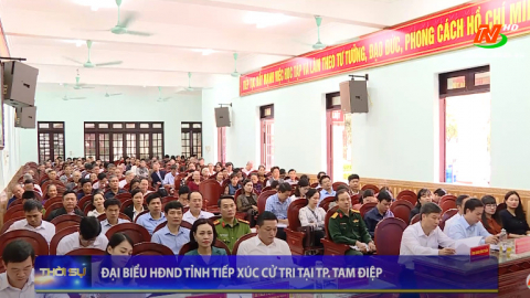 Đại biểu HĐND tỉnh tiếp x&uacute;c cử tri phường Bắc Sơn, TP. Tam Điệp