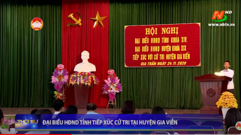 Đại biểu HĐND tỉnh tiếp x&uacute;c cử tri x&atilde; Gia Thanh, Gia Xu&acirc;n, Gia Trấn huyện Gia Viễn