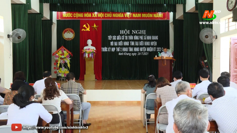 Đại biểu HĐND tỉnh TXCT trước kỳ họp thứ 2, HĐND tỉnh kh&oacute;a XV tại huyện Hoa Lư