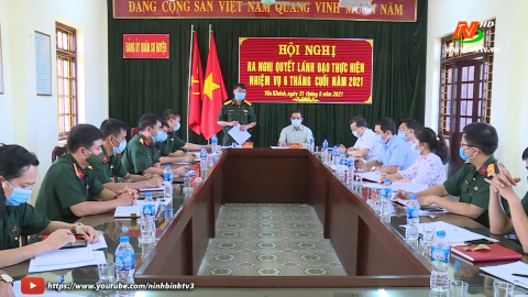 Đảng ủy Qu&acirc;n sự huyện Y&ecirc;n Kh&aacute;nh triển khai nhiệm vụ c&ocirc;ng t&aacute;c 6 th&aacute;ng cuối năm