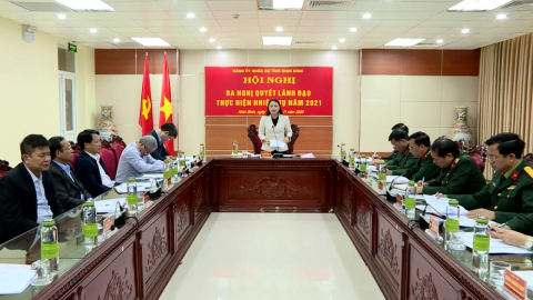 Đảng ủy Qu&acirc;n sự tỉnh ra nghị quyết l&atilde;nh đạo thực hiện nhiệm vụ năm 2021
