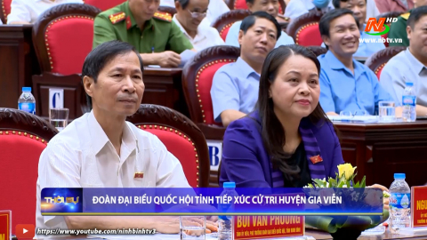 Đo&agrave;n ĐBQH tỉnh tiếp x&uacute;c cử tri huyện Gia Viễn