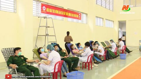 Hiến m&aacute;u tại Th&agrave;nh phố Tam Điệp