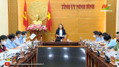 Hội nghị Ban Thường vụ Tỉnh ủy Ninh B&igrave;nh.